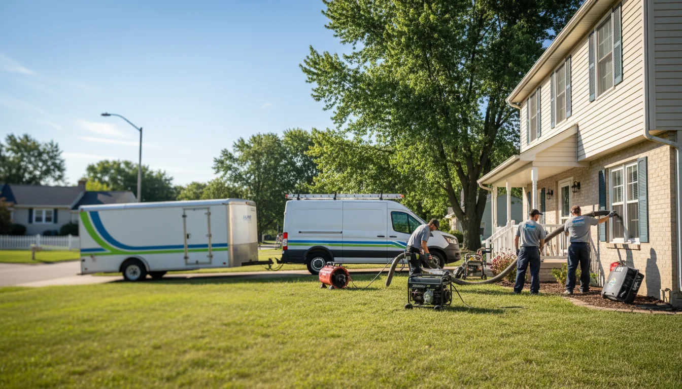 Flooded Basement Restoration And Cleanup With Repair in Bargersville, IN near me